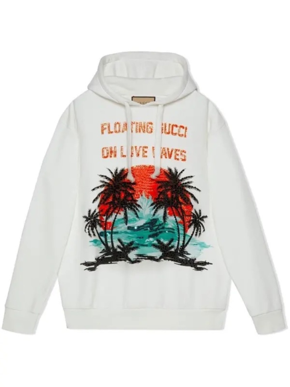 Gucci Floating Gucci on Love Waves Hoodie Sweatshirt